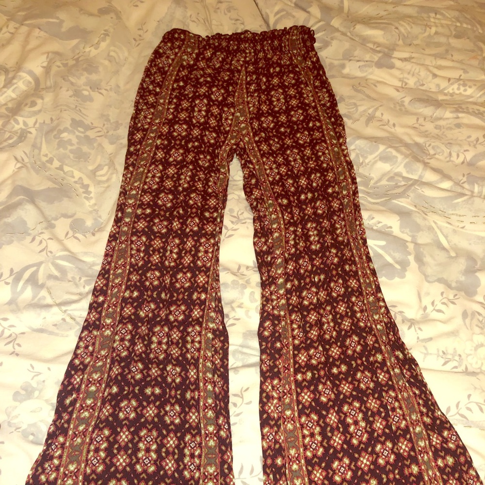 Brandy Melville flare patterned pants